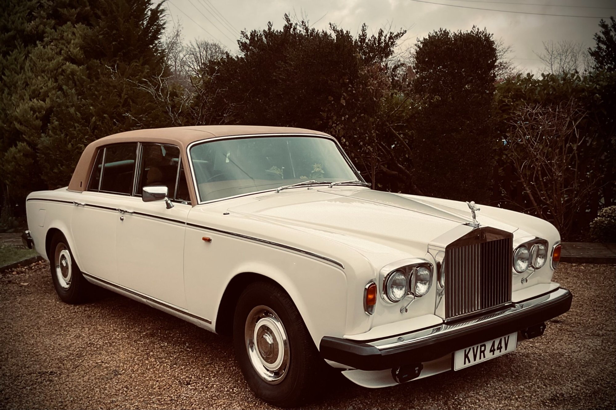 1980 Rolls-Royce Silver Shadow II in Old English White - wedding car hire Kent